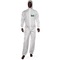 Combinezon Ajsia Lightshield, Unica Folosinta, Material Sms-55gr./mp, Fara Silicon - Alb -marime Xl
