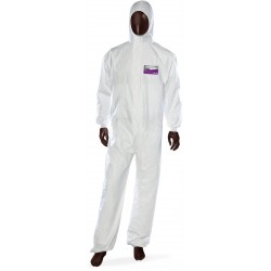 Combinezon Laminat Ajsia Plushield, Unica Folosinta, 65gr./mp, Fara Silicon - Alb - Marime 2xl