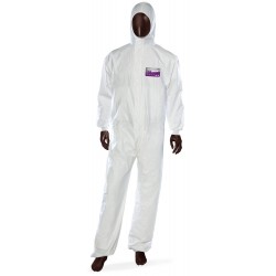 Combinezon Laminat Ajsia Plushield, Unica Folosinta, 65gr./mp, Fara Silicon - Alb - Marime Xl