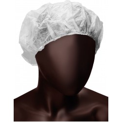 Acoperitori Cap Ajsia Bouffant, Unica Folosinta, Spp - 14gr./mp, 100 Buc/set - Albe - Bufante