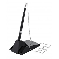 Pix Cu Suport Autoadeziv, Cu Lantisor Metalic, Alco - Negru