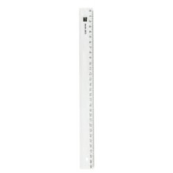 Rigla Din Plastic Transparent, 30cm, Alco Rigla Din Plastic Transparent, 30cm, Alco