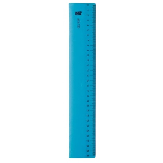 Rigla Flexibila Din Plastic, 30cm, Alco - Albastru Transparent