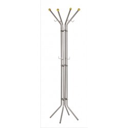 Cuier Metalic Argintiu Alco, 180/52cm, Cu 12 Agatatori Metalice