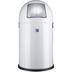 Cos Metalic Cu Capac Bombat, Forma Rotunda, 20 Litri, Alco - Alb Cos Metalic Cu Capac Bombat, Forma Rotunda, 20 Litri, Alco - Alb