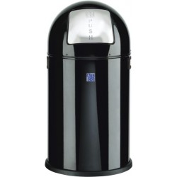 Cos Metalic Cu Capac Bombat, Forma Rotunda, 20 Litri, Alco - Negru Cos Metalic Cu Capac Bombat, Forma Rotunda, 20 Litri, Alco - Negru