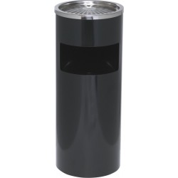 Cos Metalic Cu Scrumiera, 30 Litri, Alco - Negru Cos Metalic Cu Scrumiera, 30 Litri, Alco - Negru