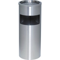 Cos Metalic Cu Scrumiera, 30 Litri, Alco - Argintiu Cos Metalic Cu Scrumiera, 30 Litri, Alco - Argintiu