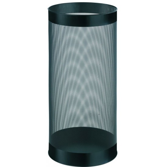 Cos Metalic Cu Perforatii, Forma Rotunda, 28.5 Litri, Alco - Negru