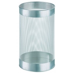 Cos Metalic Cu Perforatii, Forma Rotunda, 15 Litri, Alco - Argintiu Cos Metalic Cu Perforatii, Forma Rotunda, 15 Litri, Alco - Argintiu