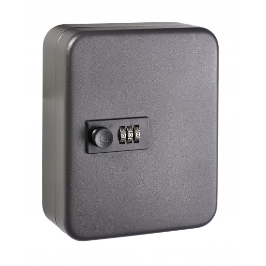 Panou Metalic Pentru 20 De Chei, 200 X 160 X 80 Mm, Inchidere Cu Cifru, Alco - Antracit