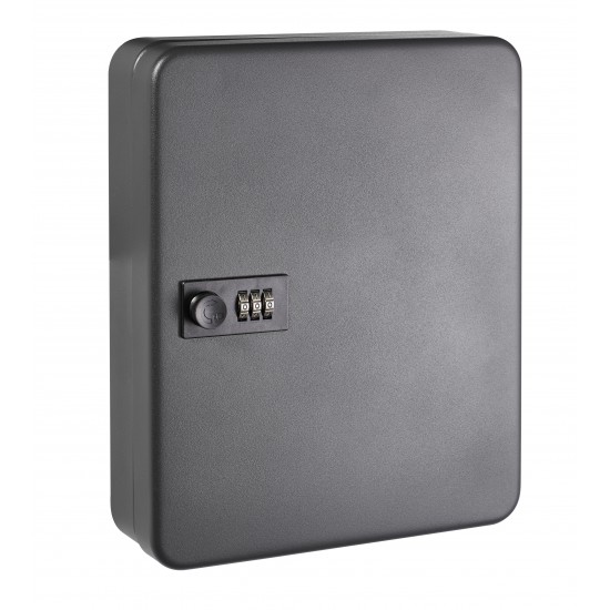 Panou Metalic Pentru 36 De Chei, 300 X 240 X 80 Mm, Inchidere Cu Cifru, Alco - Antracit