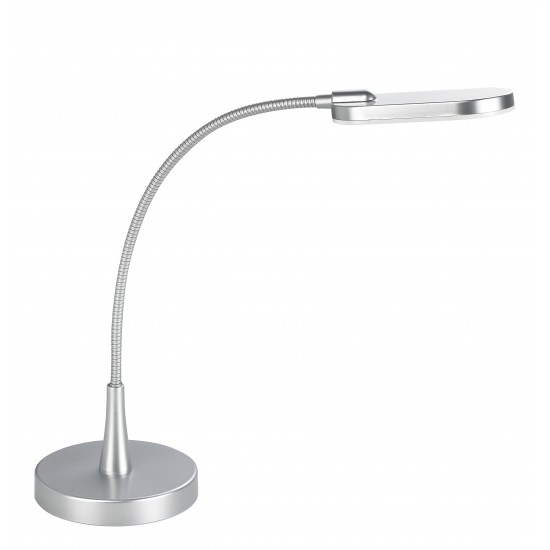 Lampa De Birou Cu Led, 3.6w, Cu Brat Flexibil, Alco - Argintie