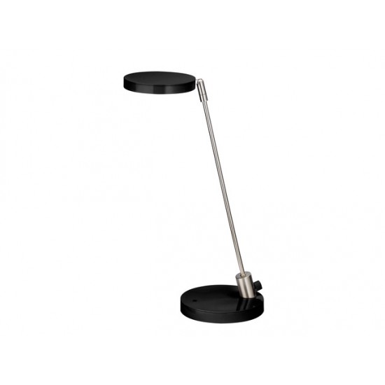 Lampa De Birou Cu Led, 4.8w, 1950 Lux - 35cm, Ajustabila, Alco - Neagra/argintie