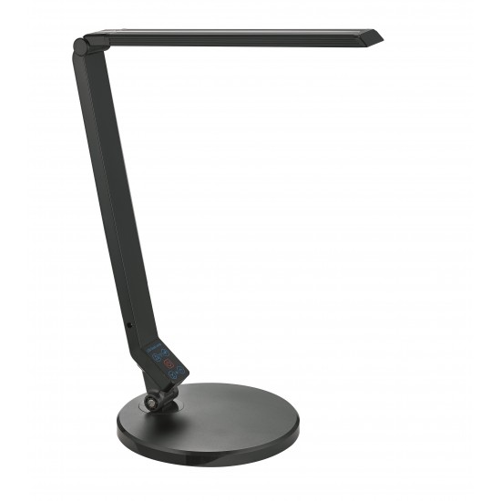Lampa De Birou Cu Led, 9w, 1100 Lux - 35cm, Ajustabila, Alco - Neagra