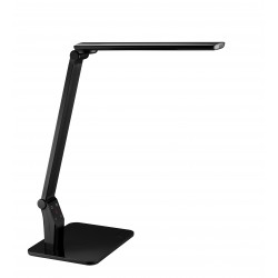Lampa De Birou Cu Led, 10w, 1400 Lux - 35cm, Cu Brat Articulat, Ajustabila, Alco - Neagra