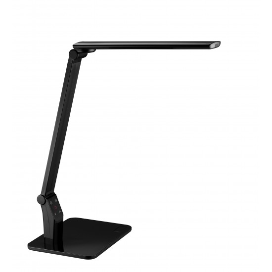 Lampa De Birou Cu Led, 10w, 1400 Lux - 35cm, Cu Brat Articulat, Ajustabila, Alco - Neagra