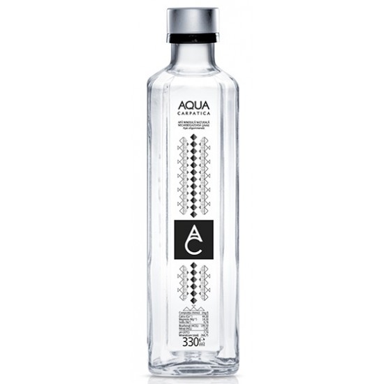 Apa Plata Sticla Aqua Carpatica 0.33 L, 12 Buc/bax