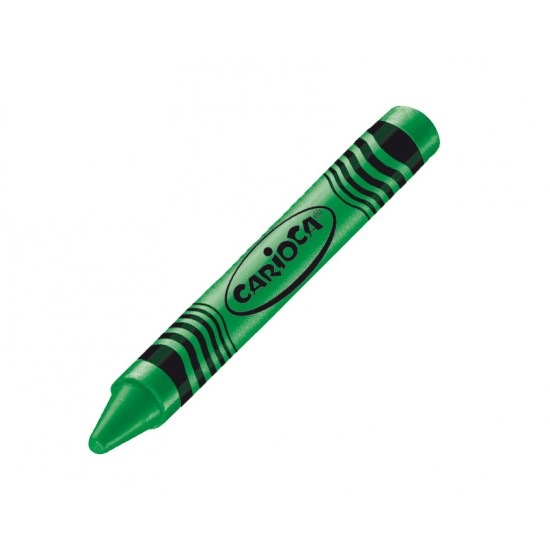 Creioane Cerate, Rotunde, Lavabile, D-12mm, 12 Culori/cutie, Carioca Wax Crayon Maxi