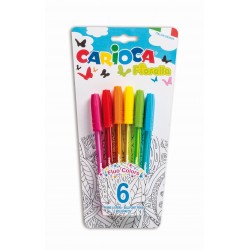 Pix Cu Cerneala Fluorescenta, 6 Buc/blister, Carioca Fiorella Pix Cu Cerneala Fluorescenta, 6 Buc/blister, Carioca Fiorella