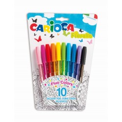 Pix Cu Cerneala Fluorescenta, 10 Buc/blister, Carioca Fiorella Pix Cu Cerneala Fluorescenta, 10 Buc/blister, Carioca Fiorella