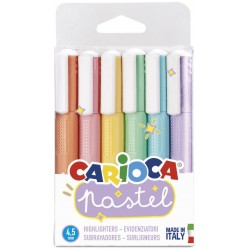 Textmarkere, 6 Buc/set, Carioca Pastel - Culori Pastel Textmarkere, 6 Buc/set, Carioca Pastel - Culori Pastel