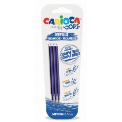 Rezerve Pix Erasable, 3 Buc/blister, Carioca Oops - Albastre Rezerve Pix Erasable, 3 Buc/blister, Carioca Oops - Albastre