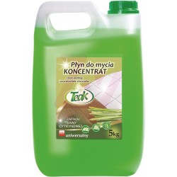 Detergent Lichid Universal, 5 Litri, Pentru Toate Tipurile De Pardoseli, Teak - Lemon Gras - Verde
