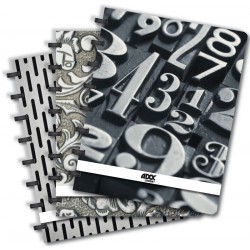 Caiet A4, 72 File - 90g/mp, Coperta Pp, Aurora Adoc Black Collection - Dictando