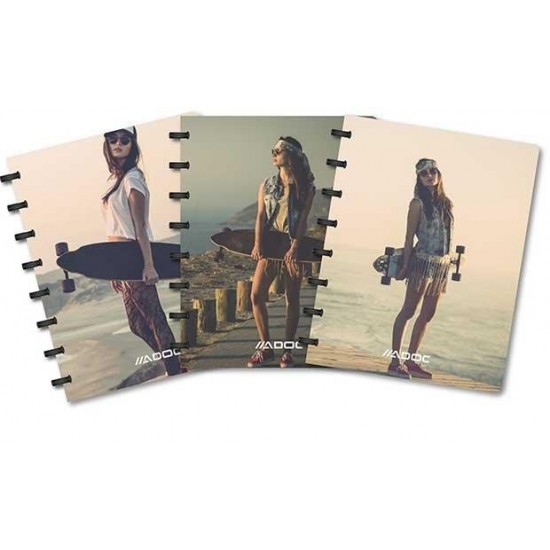 Caiet A4, 72 File - 90g/mp, Coperta Pp - L.a., Aurora Adoc Crea Collection - Dictando