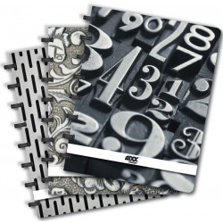 Caiet A4, 72 File - 90g/mp, Coperta Pp, Aurora Adoc Black Collection - Matematica