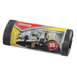 Saci Menaj Standard 35l, 48 X 56cm, 6.3 Microni, 50buc/rola, Office Products - Negri Saci Menaj Standard 35l, 48 X 56cm, 6.3 Microni, 50buc/rola, Office Products - Negri
