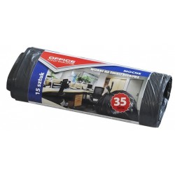 Saci Menaj Rezistenti 35l, 49 X 56cm, 18 Microni, 15buc/rola, Office Products - Negri Saci Menaj Rezistenti 35l, 49 X 56cm, 18 Microni, 15buc/rola, Office Products - Negri