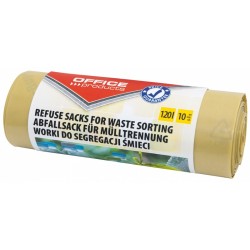 Saci Menaj Super Rezistenti 120l, 10buc/rola, Office Products - Galbeni - Pt. Plastic Saci Menaj Super Rezistenti 120l, 10buc/rola, Office Products - Galbeni - Pt. Plastic