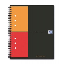 Caiet Cu Spirala A5+, Oxford Int. Activebook, 80 File-80g/mp, Scribzee, 10 Perf, Coperta Pp-mate
