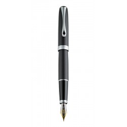 Diplomat Excellence A - Lapis Black Matt Chrome - Stilou Cu Penita M, Aurita 14kt.