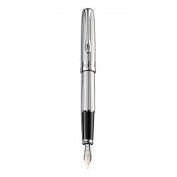 Stilou Diplomat Excellence A, Cu Penita M, Aurita 14kt. - Guilloche Chrome