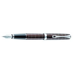 Stilou De Lux Diplomat Excellence A - Marakesh Chrome Rhomb Guilloch - Penita Otel Inoxidabil