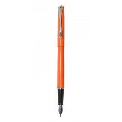 Stilou Diplomat Traveller, Cu Penita M, Din Otel Inoxidabil - Lumi Orange