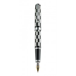 Stilou Diplomat Excellence A Plus, Cu Penita M, Aurita 14kt. - Rome Black White