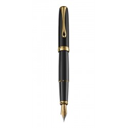 Stilou Diplomat Excellence A2, Cu Penita M, Din Otel Inoxidabil - Black Lacquer Gold Stilou Diplomat Excellence A2, Cu Penita M, Din Otel Inoxidabil - Black Lacquer Gold
