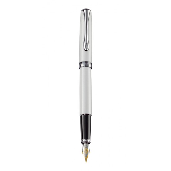 Stilou Diplomat Excellence A2, Cu Penita M, Aurita 14kt. - Pearl White