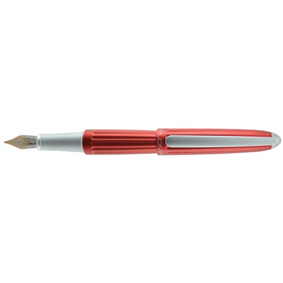 Stilou Diplomat Aero, Cu Penita M, Aurita 14kt. - Red