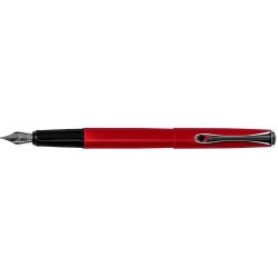 Stilou Diplomat Esteem, Cu Penita F, Din Otel Inoxidabil - Red Lacquer