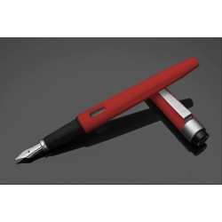 Diplomat Magnum - Soft Touch Red - Stilou Cu Penita M, Din Otel Inoxidabil