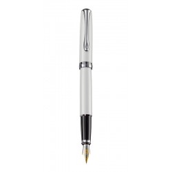 Stilou Diplomat Excellence A, Cu Penita M, Aurita 14kt. - Pearl White
