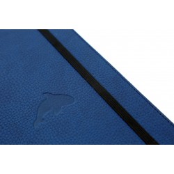 Caiet Cu Elastic, A5+, 96 File-100g/mp-cream, Coperti Rigide Albastre, Dingbats Whale - Cu Puncte