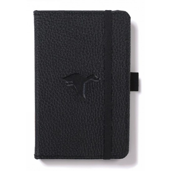 Caiet Cu Elastic, A6, 96 File-100g/mp-cream, Coperti Rigide Negre, Dingbats Duck - Dictando