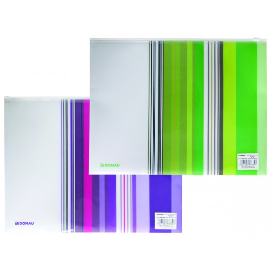 Pungi Plastic Cu Fermoar Pentru Sigilare, 250 X 330mm, 200 Microni,12 Buc/set, Donau-culori Asortate