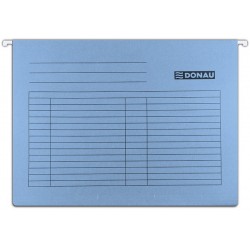 Dosar Suspendabil Cu Eticheta, Bagheta Metalica, Carton 230g/mp, 5 Buc/set, Donau - Albastru